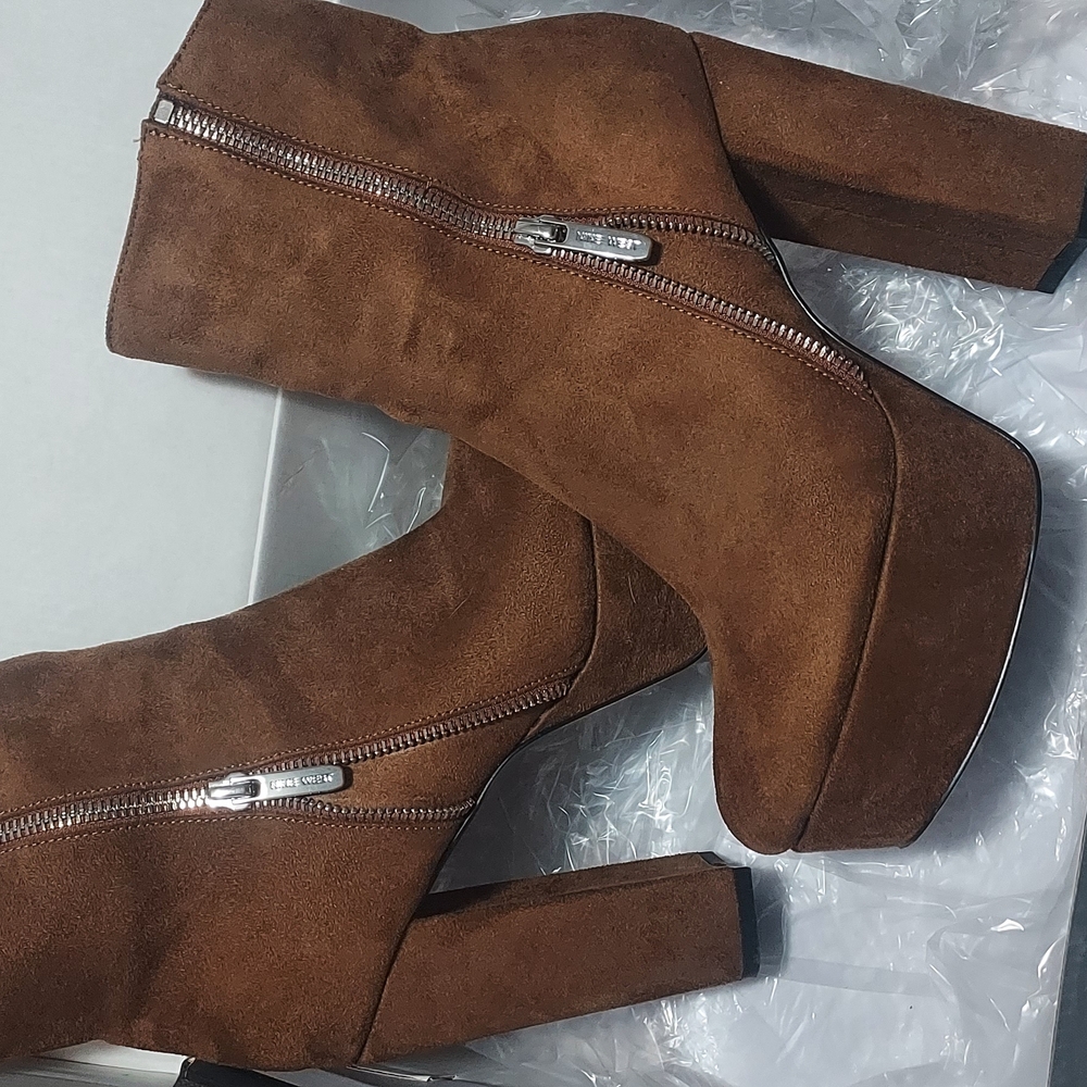 Brown Suede Ankle Boots